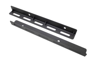 Jeep Wrangler Unlimited Tub Rail Tie Downs - Fishbone Offroad - Powdercoat Steel - Black - `18-`27